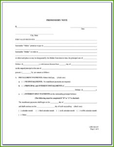 Promissory Note Format India