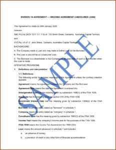 Promissory Note Template Australia