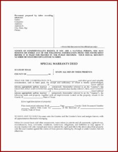 Quit Claim Deed Form Nj