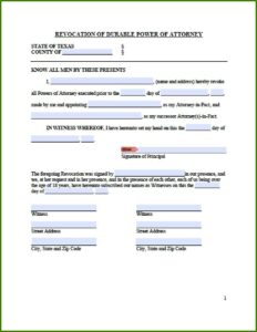 Relinquish Medical Power Of Attorney Form
