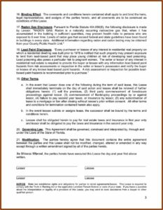Rental Agreement Florida Template