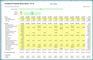Rental Property Excel Spreadsheet Template