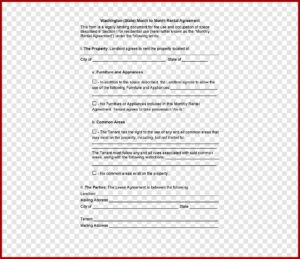Renting Contract Form