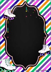 Roller Skating Birthday Invitations Templates Free