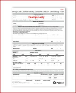Sample Chain Of Custody Form For Drug Testing