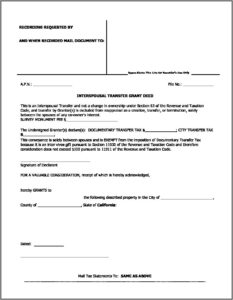 San Diego County Recorder Quit Claim Deed Form