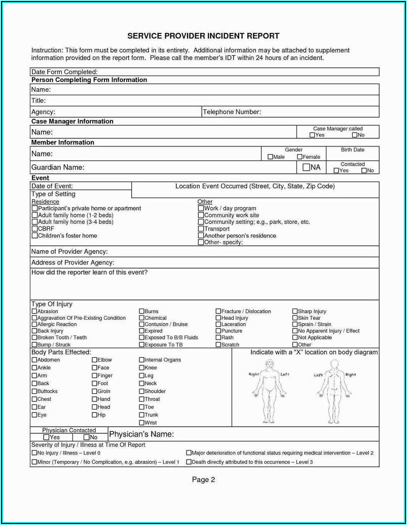 Security Incident Report Template Nist