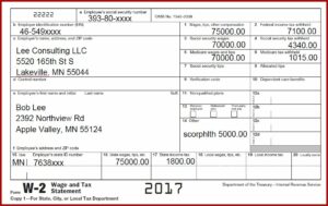 Self Employment W2 Form