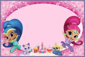 Shimmer And Shine Invitation Template