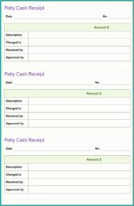 Simple Cash Receipt Template