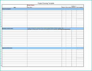 Simple Project Plan Template Excel Free Download