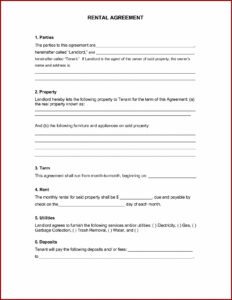 Simple Rental Agreement Form Free