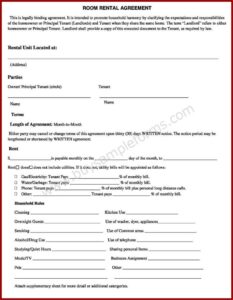 Simple Rental Form
