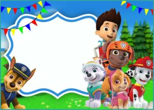 Skye Paw Patrol Birthday Invitation Template Free