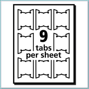Smead Hanging File Folder Tab Template