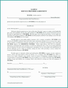 Snow Plow Contract Template