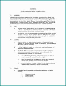 Snow Plow Contract Template Free