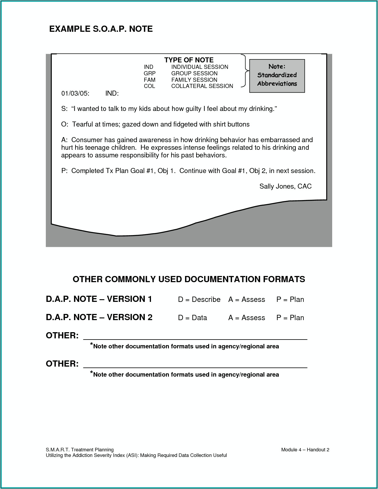 Soap Note Template Counseling