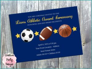 Sports Banquet Invitation Templates Free