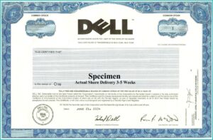 Stock Certificate Template Ms Word