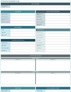 Strategic Plan Template Excel Free
