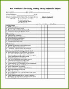 Tailgate Safety Meeting Forms