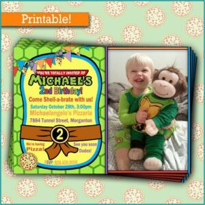 Teenage Mutant Ninja Turtle Invitation Template Free