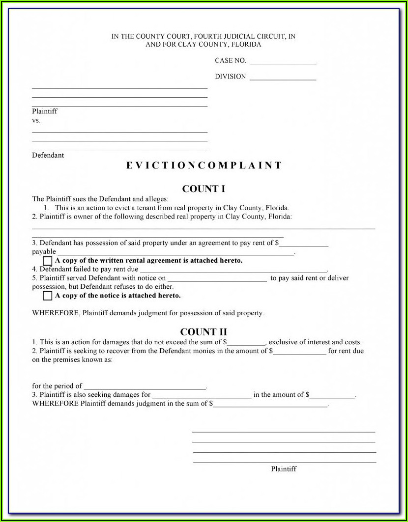 Tenant Eviction Forms