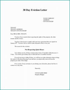 Tenant Eviction Notice Template Word