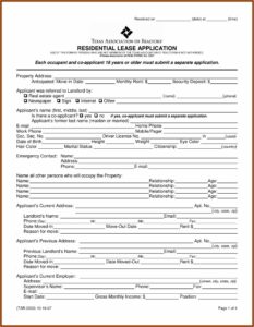 Texas Lease Agreement Template Word