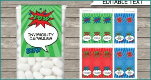 Tic Tac Labels Template Free