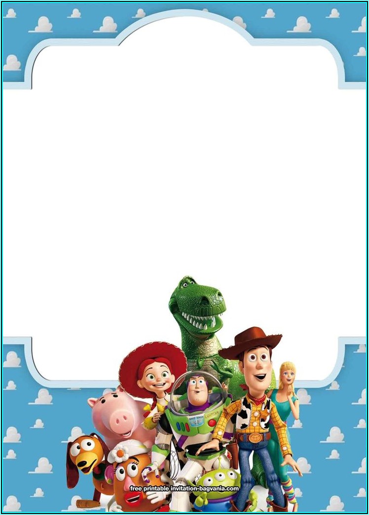 Toy Story 4 Birthday Invitations Template Free