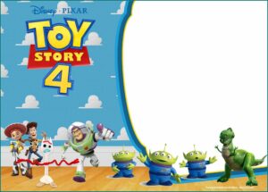 Toy Story 4 Invitation Template