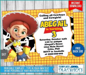 Toy Story Birthday Invitation Template