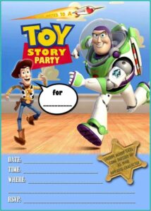 Toy Story Birthday Invitations Template Free