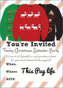 Ugly Christmas Sweater Invite Template Free
