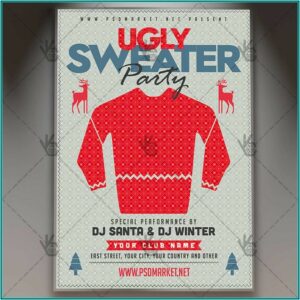 Ugly Sweater Party Flyer Template