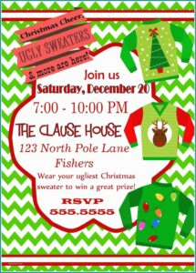 Ugly Sweater Party Template Free