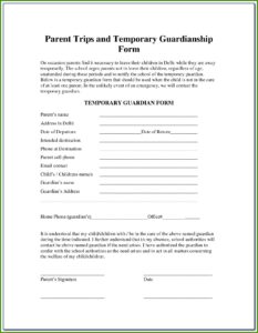 Utah Temporary Guardianship Form