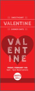 Valentine Dinner Ticket Template