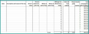 Vehicle Maintenance Log Template Word