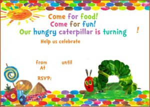Very Hungry Caterpillar Invitation Template