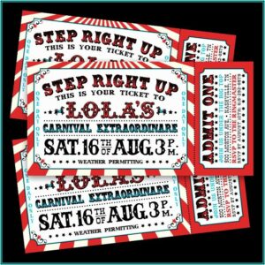 Vintage Carnival Invitation Template Free