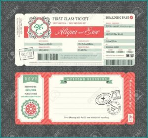 Vintage Movie Ticket Invitation Template Free