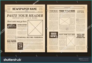 Vintage Newspaper Templates