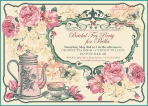 Vintage Tea Party Invitation Templates Free