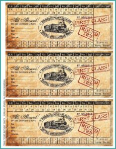 Vintage Train Invitation Template Free