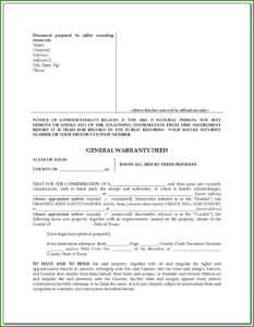 Warranty Deed Template