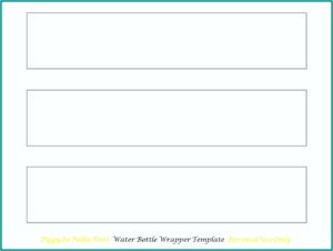 Water Bottle Wrapper Template Free