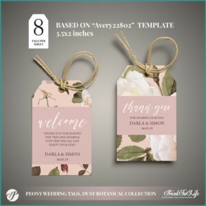 Wedding Favor Sticker Template